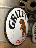 Grizzly Gasoline Metal Sign