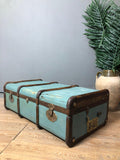 1890s German Moritz Madler Leipzig Wooden Suitcase
