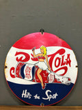 Pepsi Metal Advertising Sign