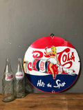 Pepsi Metal Advertising Sign