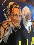 Ajja Tobacco Tütün Markası Metal Reklam Tabela