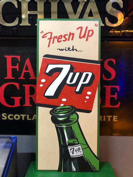7Up Metal Advertising Sign