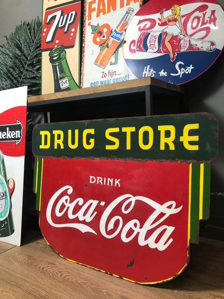 Coca Cola Metal Advertising Sign