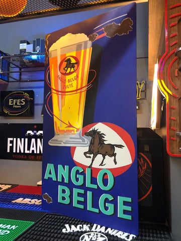 Anglo Belge Beer Metal Advertising Signage