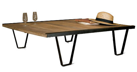 "BAY" Industrial Style Solid Coffee Table