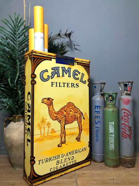Giant Size Metal Sign / Totem in Marlboro Package Form