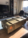 Russian Ammunition chest coffee table (Dark Green)
