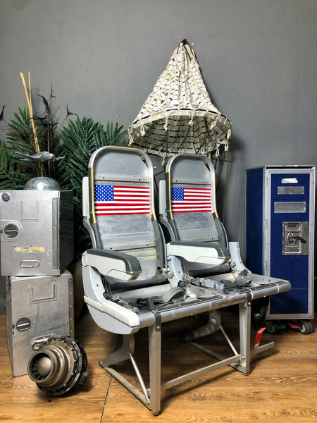 Uçaktan Çıkma Orijinal 2’li Uçak Koltuğu