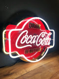 Coca Cola Rare Glass Neon Lighted Sign