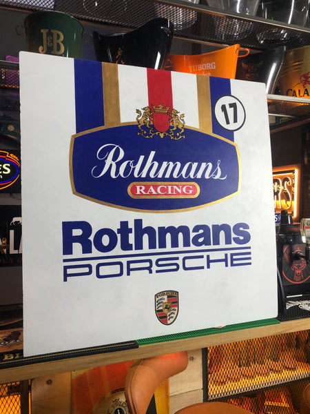 Rothmans Porsche Giant Metal Advertising Sign