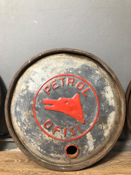 70s Heavy Metal “Oil Office” Barrel Cap 2