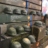 Old Military Fiber Helmet Headgear