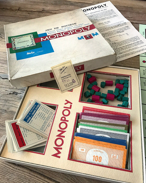 Nadir 60'lar Vintage Fransız Versiyon Monopoly