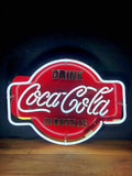 Coca Cola Rare Glass Neon Lighted Sign