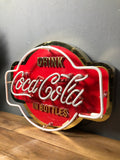 Coca Cola Rare Glass Neon Lighted Sign