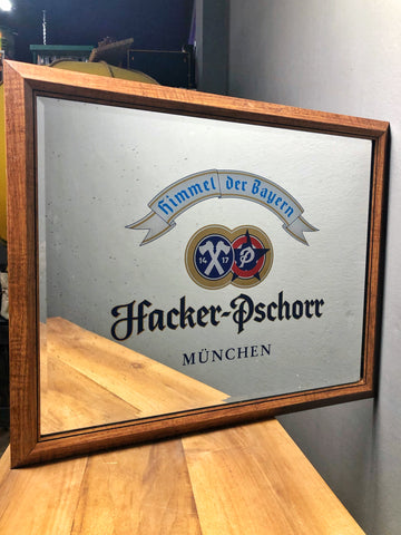 Orijinal Hacker-Pschorr Bira Cam Altı Ayna