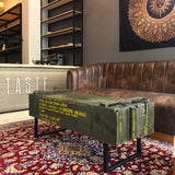 Military Rocket Ammunition Chest Center Table