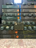 Old Military Fiber Helmet Headgear