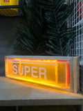Super Gasoline Illuminated Sign