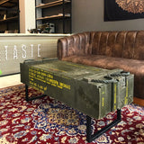 Military Rocket Ammunition Chest Center Table