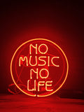 “No Music No Life” Neon Tabela