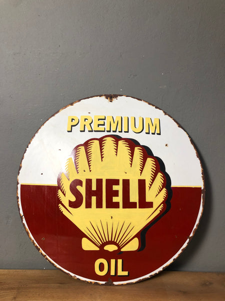 Shell Metal Sign
