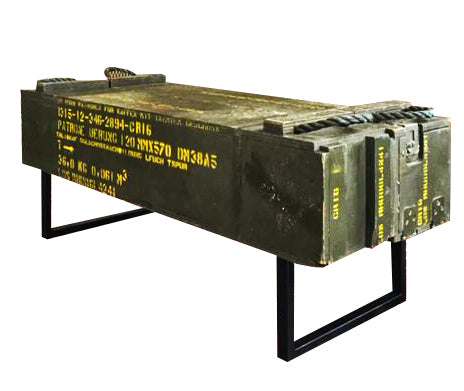 Military Rocket Ammunition Chest Center Table