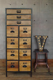 "TJM" Industrial Style Drawer Cabinet