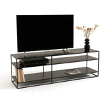 "MVY" Industrial Style Metal TV Console