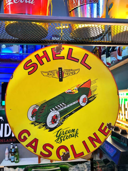 Shell Metal Advertising Sign