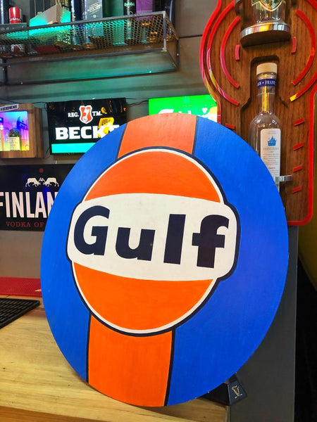 Gulf Metal Advertising Sign