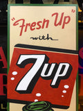 7Up Metal Advertising Sign