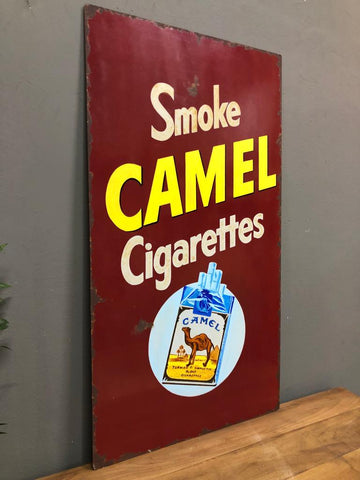 Camel Cigarettes Metal Advertising Sign
