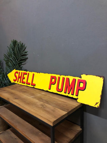 Shell Metal Advertising Signage