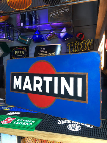Martini Metal Advertising Sign