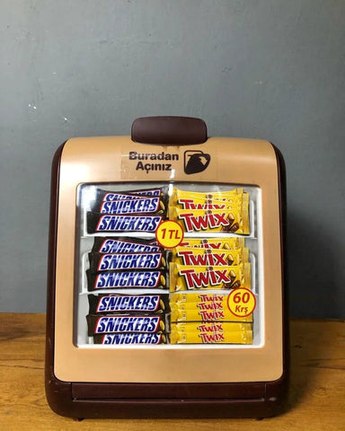 Old Snickers & Twix Cabinet