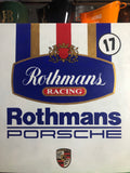 Rothmans Porsche Giant Metal Advertising Sign