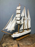 Handmade Large Wooden Sailboat / Gulet Model