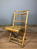 Katlanır Vintage Bambu Sandalye