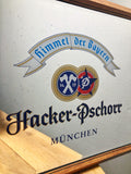 Original Hacker-Pschorr Beer Under Glass Mirror
