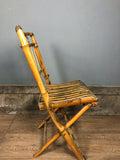 Katlanır Vintage Bambu Sandalye