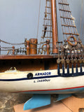 Handmade Big Wooden Sailboat / Gulet Model 2